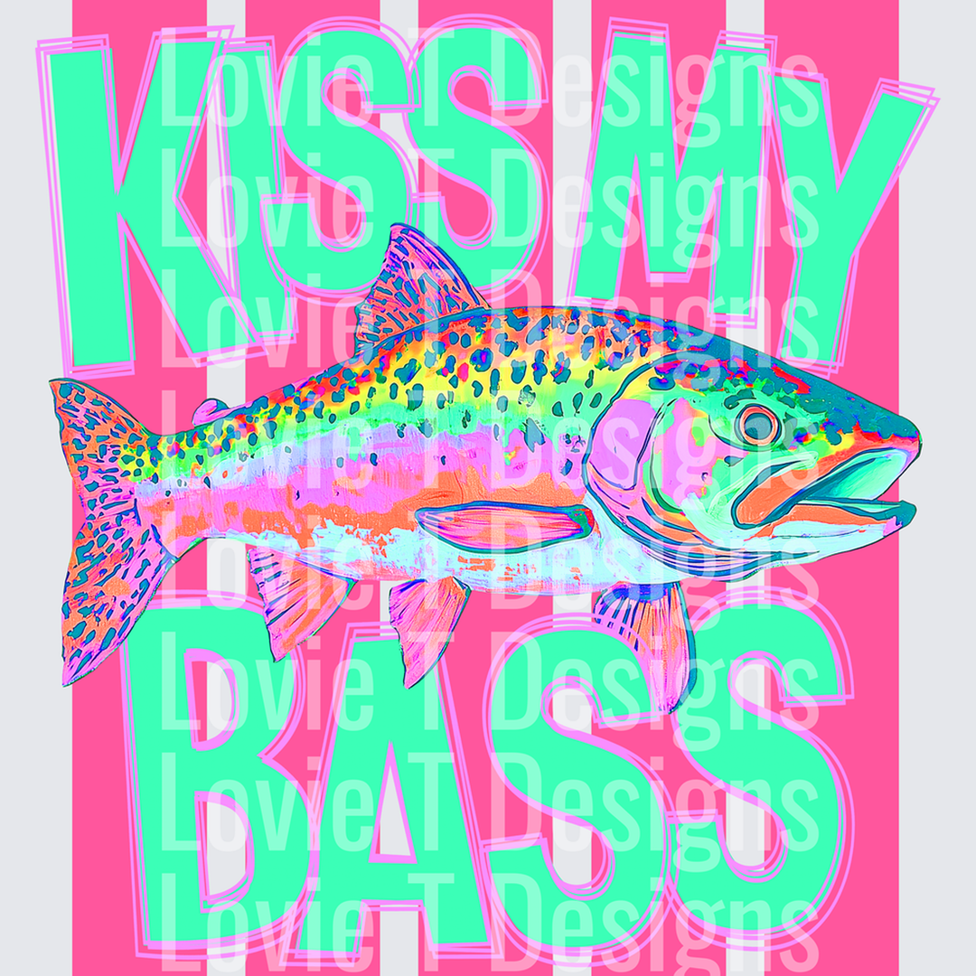 Kiss My Bass – DTF Transfer