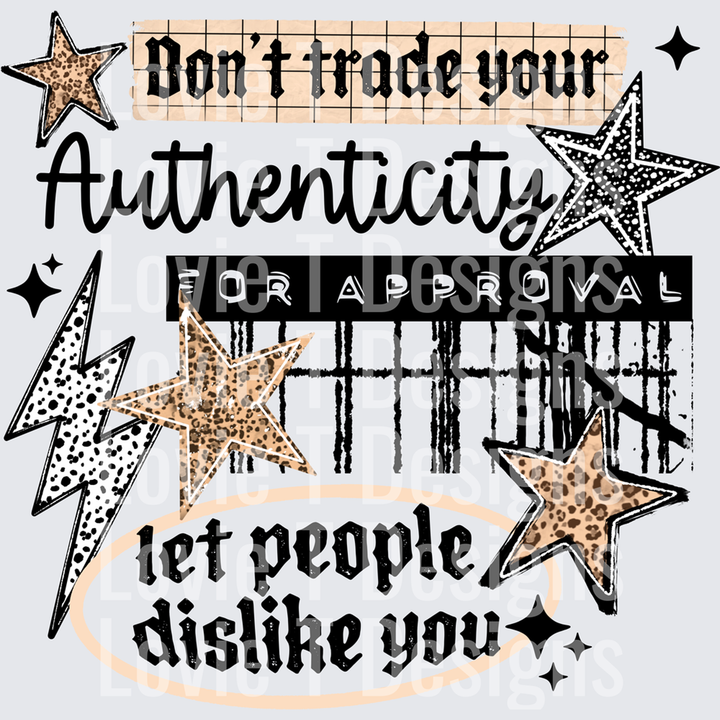 Let People Dislike You Black – DTF Transfer