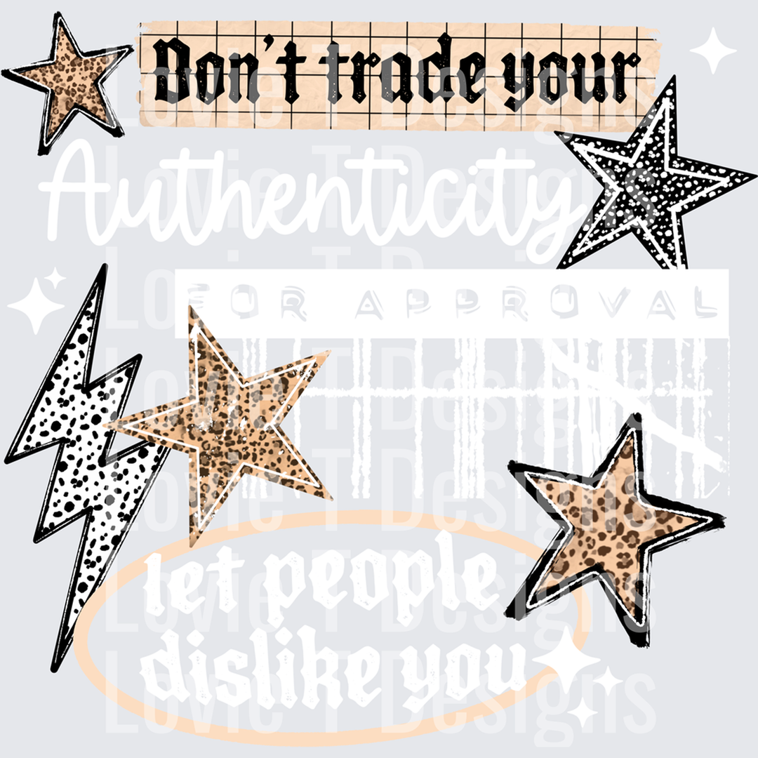 Let People Dislike You White – DTF Transfer