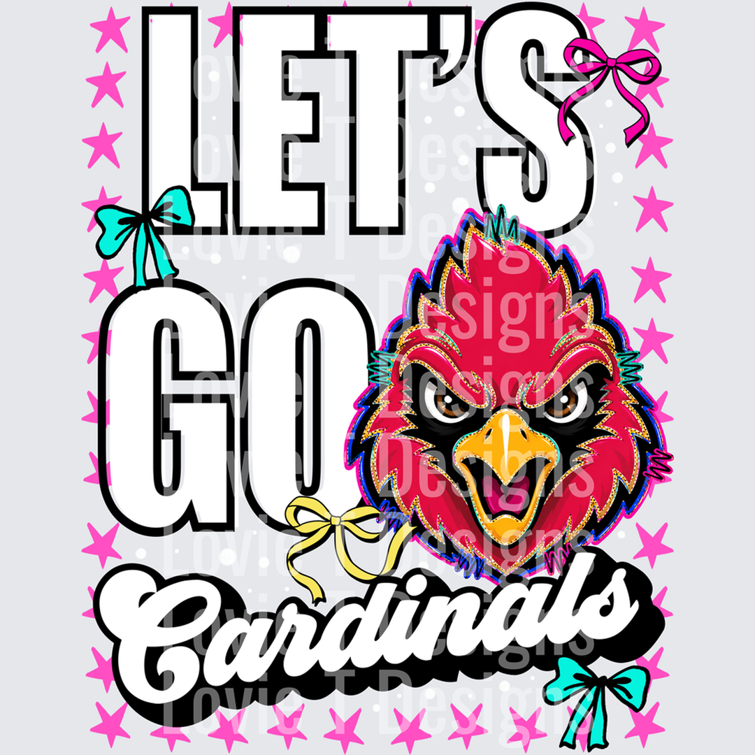 Let’s Go Cardinals – DTF Transfer