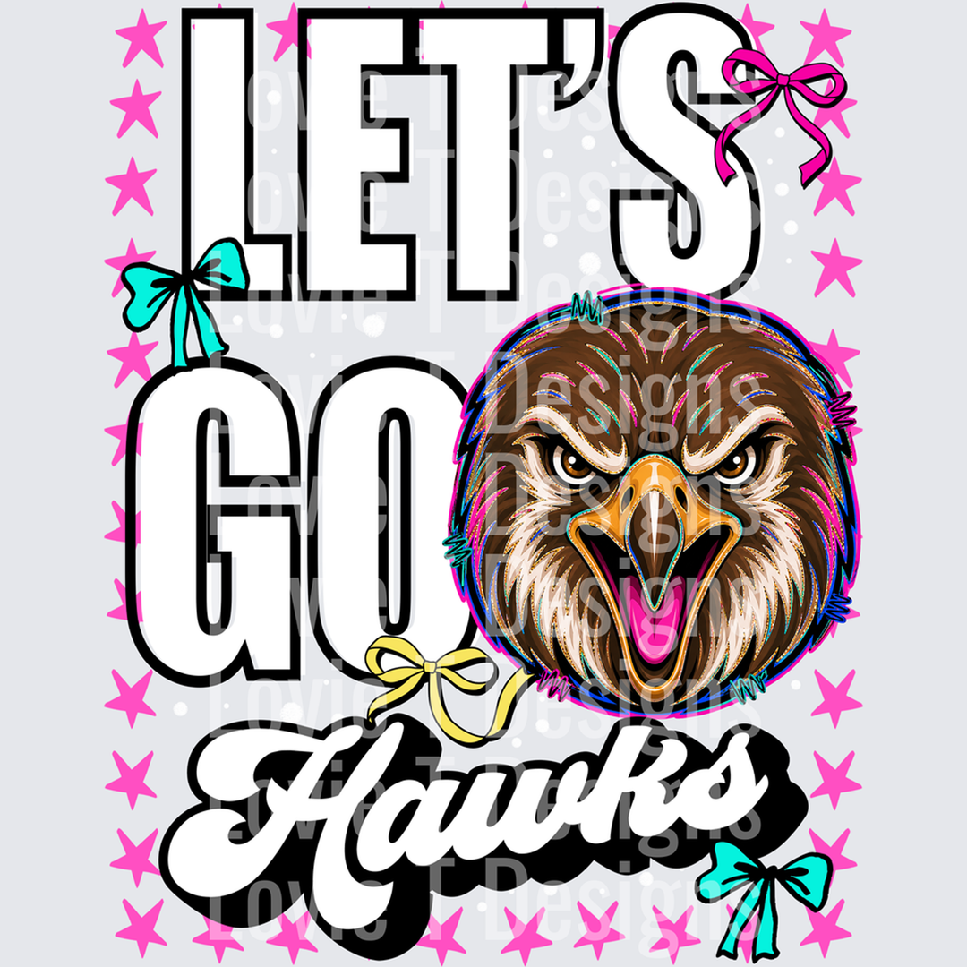 Let’s Go Hawks – DTF Transfer