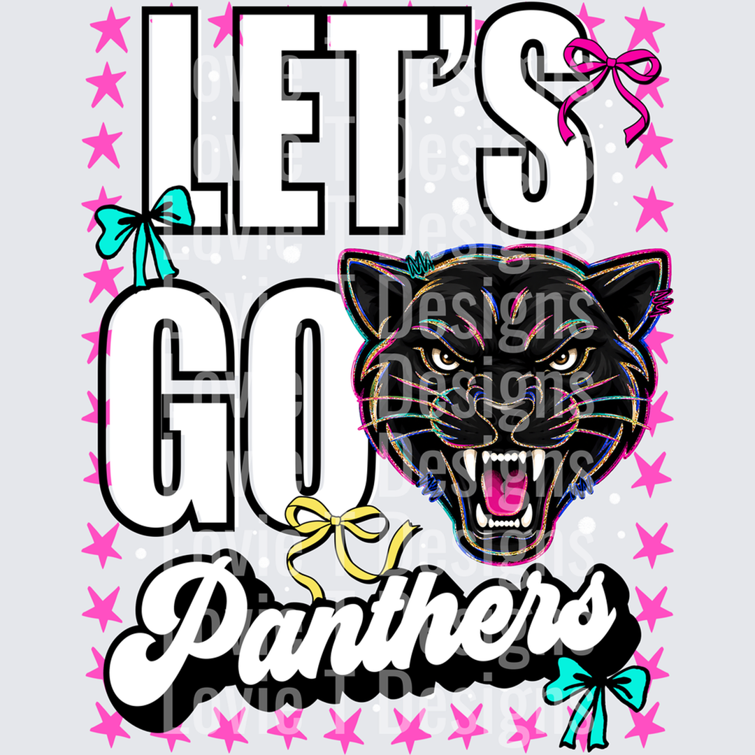 Let’s Go Panthers – DTF Transfer