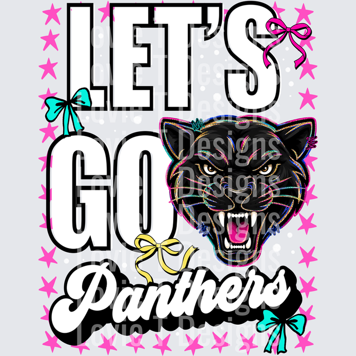 Let’s Go Panthers – DTF Transfer
