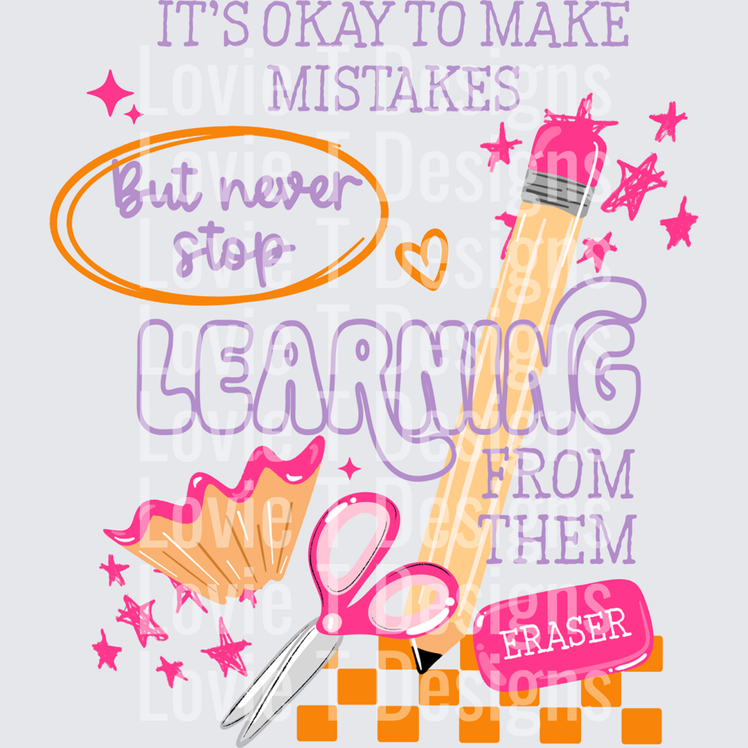 Make Mistakes – DTF Transfer
