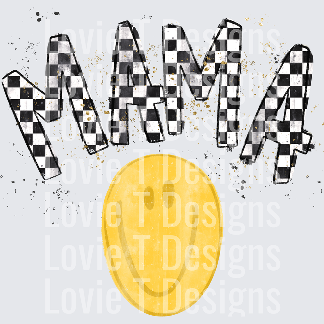 Mama Checker Smiley – DTF Transfer