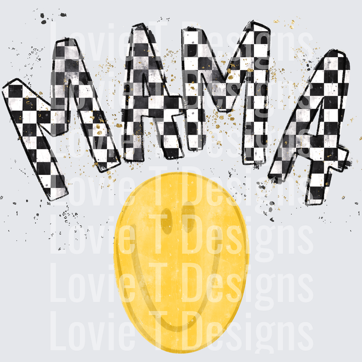 Mama Checker Smiley – DTF Transfer