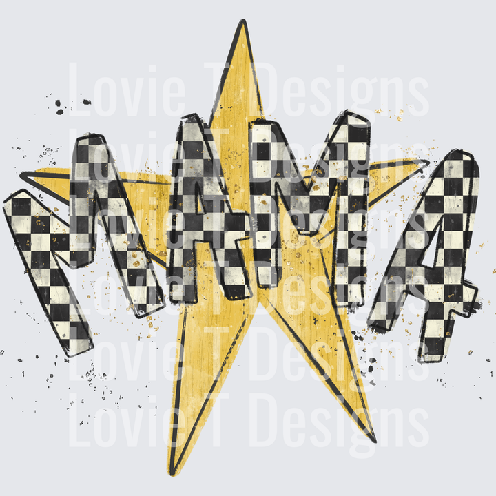 Mama Checker Star – DTF Transfer