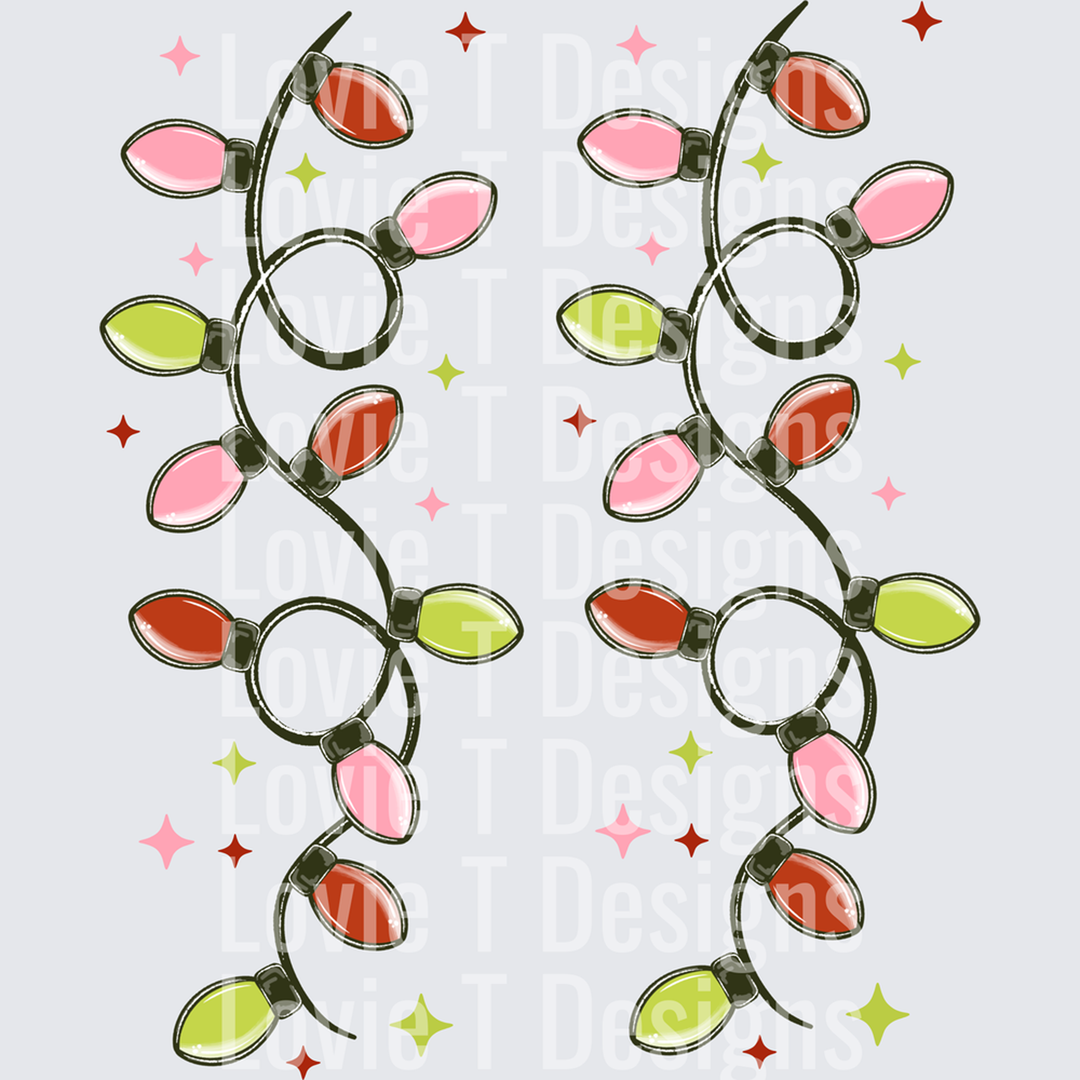Merry & Bright Lights Sleeves – DTF Transfer