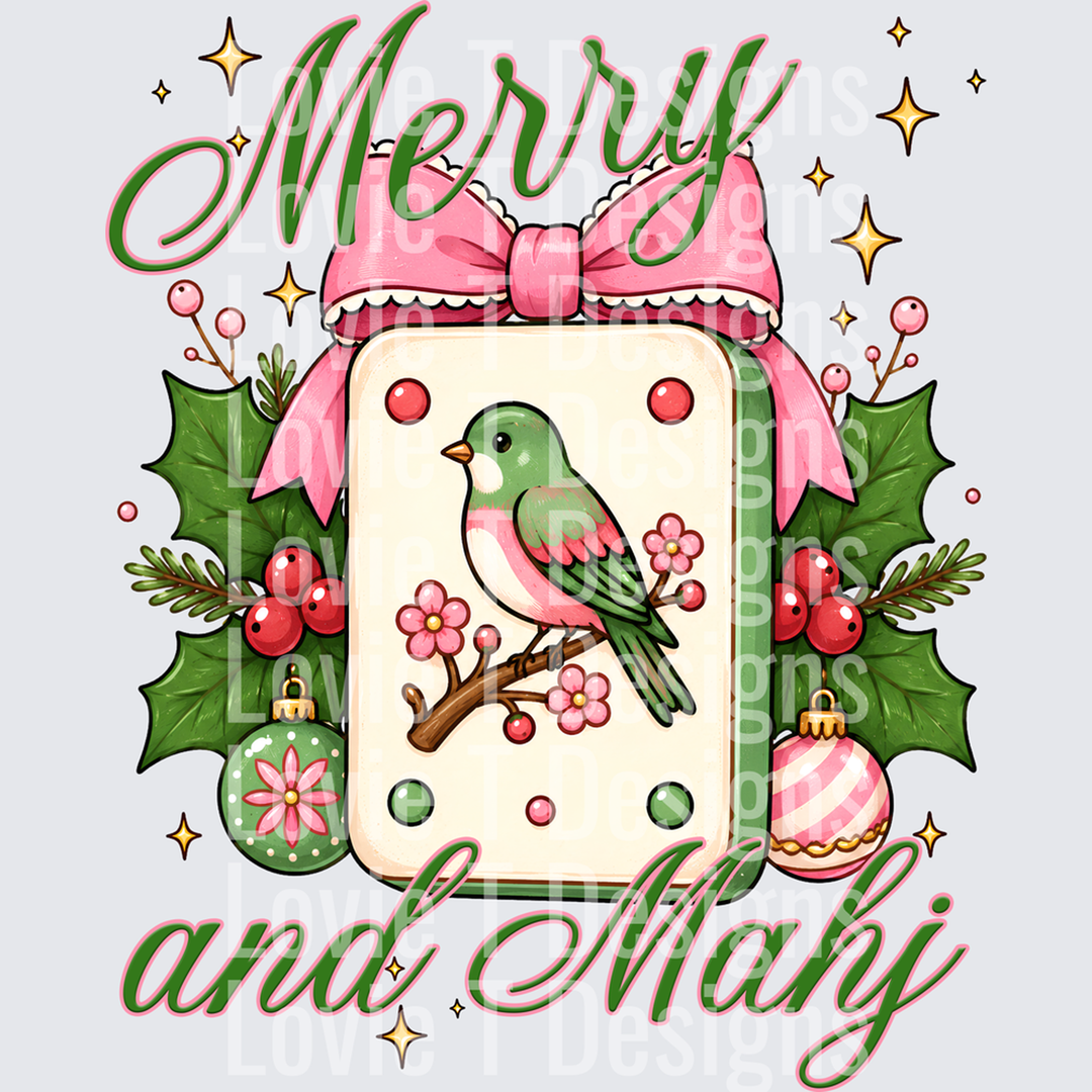 Merry and Mahj – DTF Transfer