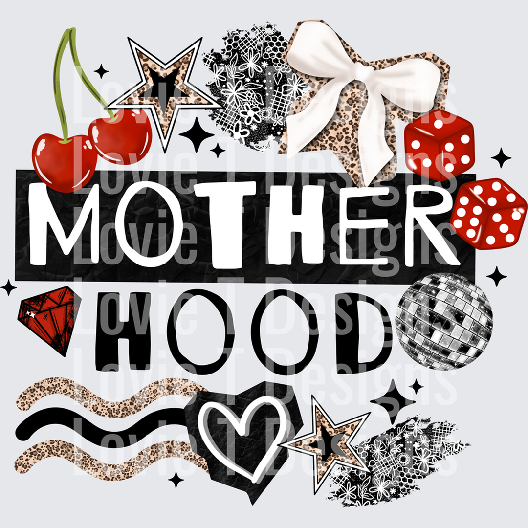 Motherhood (Black Accents) – DTF Transfer