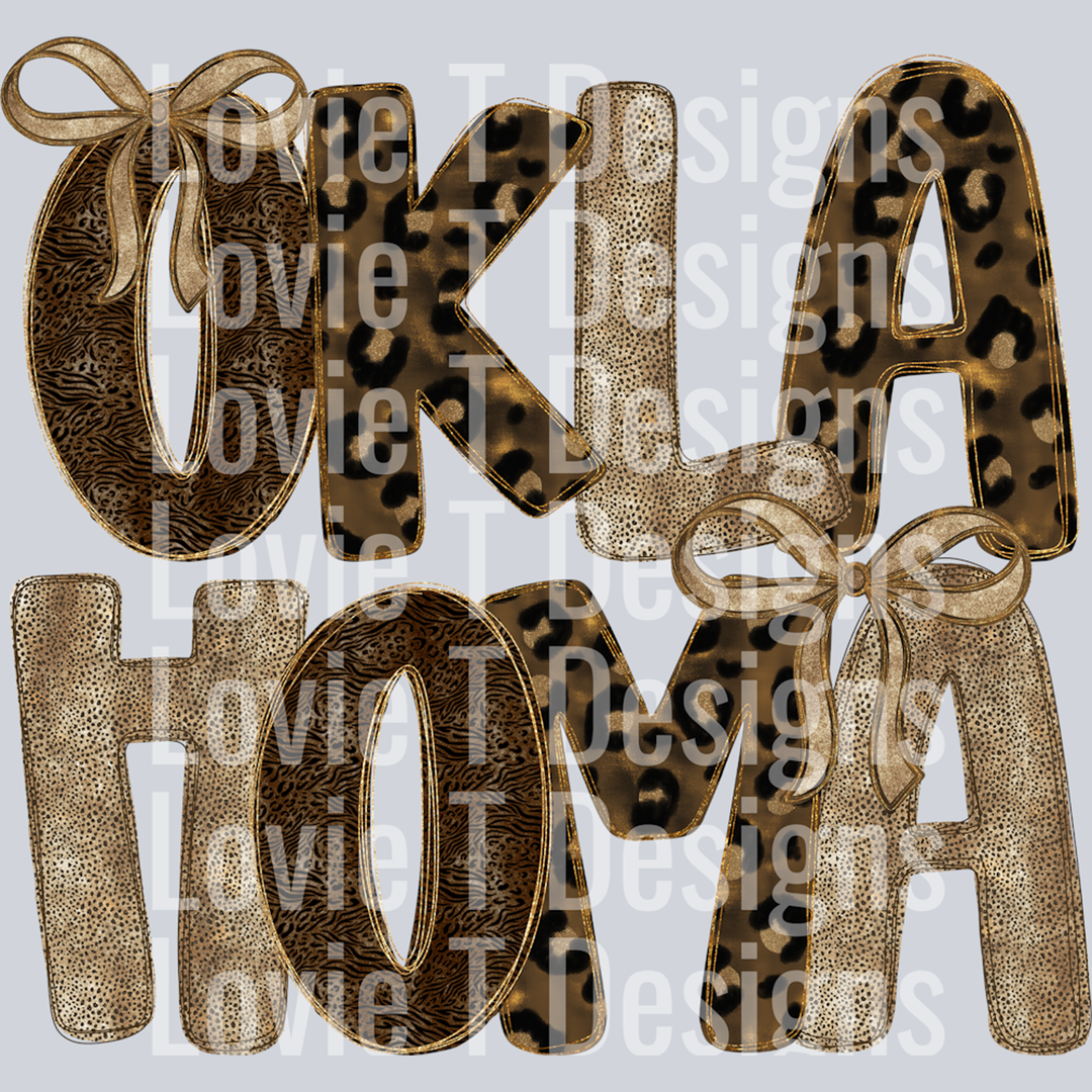 Oklahoma Custom Cheetah – DTF Transfer