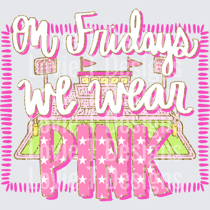 On Fridays We Wear Pink Preppy – DTF Transfer