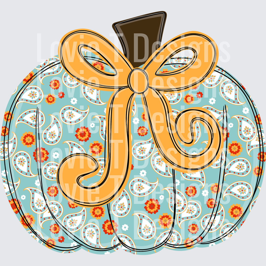 Paisley Pumpkin – DTF Transfer