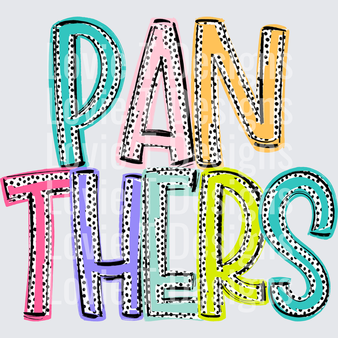 Pan-Thers Dixie Dot Mascots – DTF Transfer