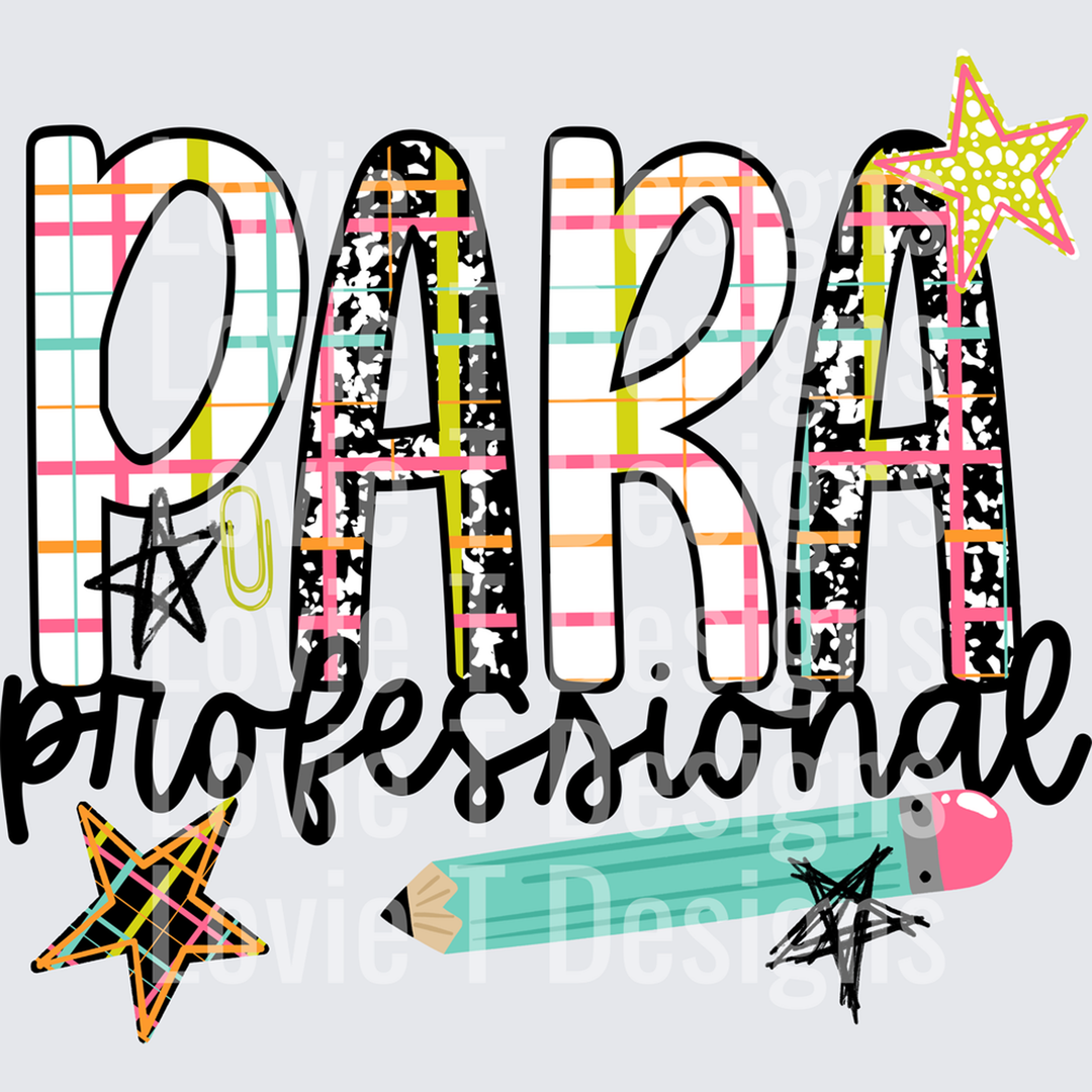 Paraprofessional Bright Stripe – DTF Transfer