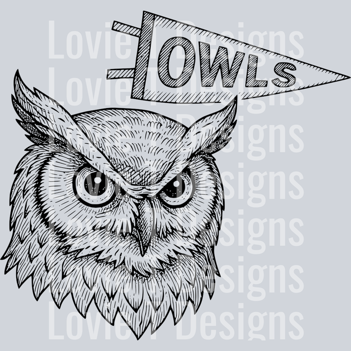 Pennant Owls – DTF Transfer
