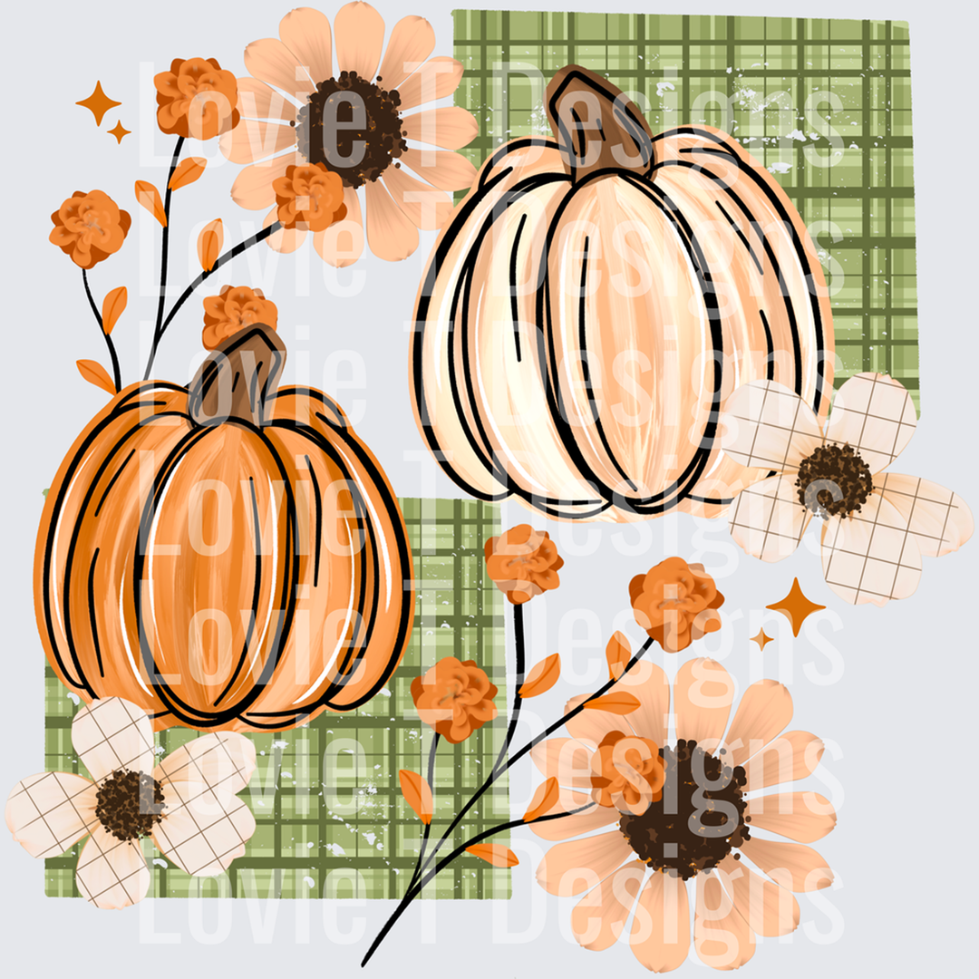 Plaid Pumpkins – DTF Transfer