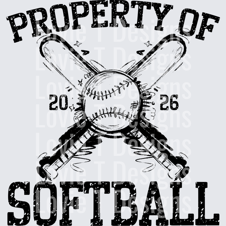 Property of Softball – DTF Transfer