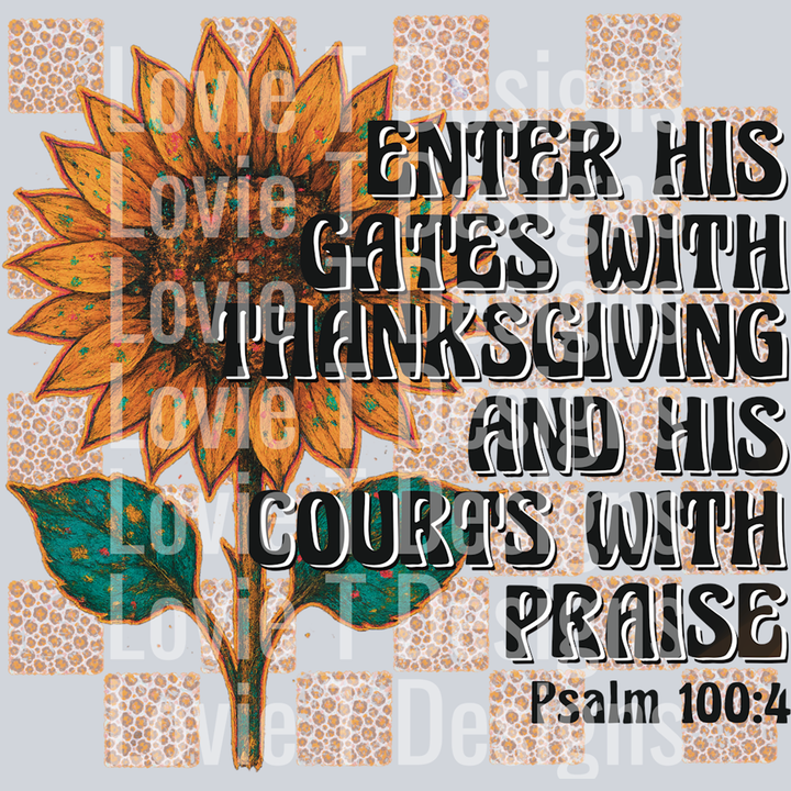 Psalm 100 – DTF Transfer