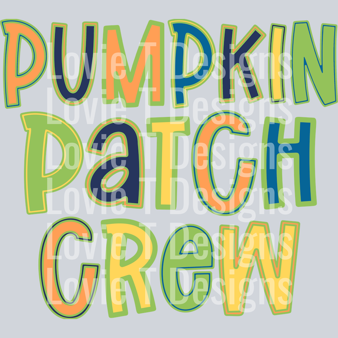 Pumpkin Patch Crew Fall Colors – DTF Transfer