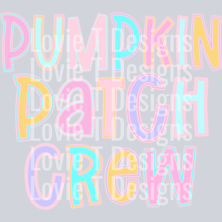 Pumpkin Patch Crew Pastels – DTF Transfer