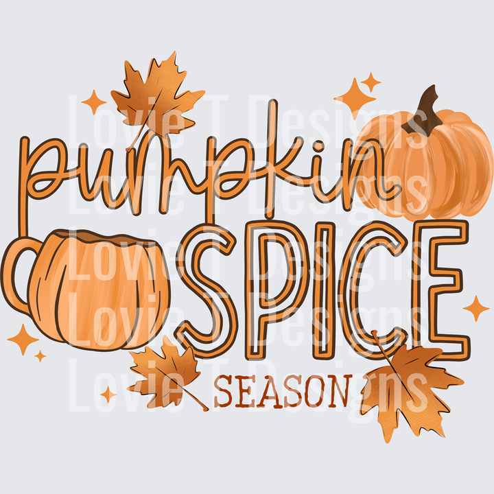 Pumpkin Spice Season Orange – DTF Transfer