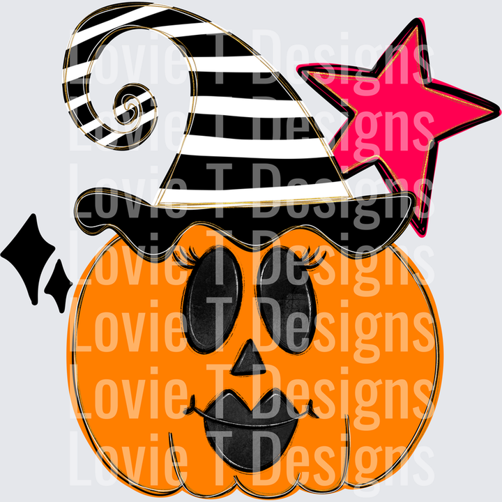 Pumpkin Witch – DTF Transfer