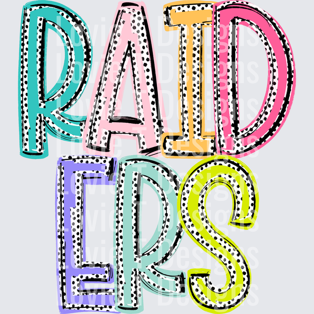 Raiders Dixie Dot Mascots – DTF Transfer