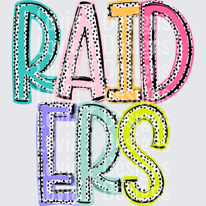 Raiders Dixie Dot Mascots – DTF Transfer