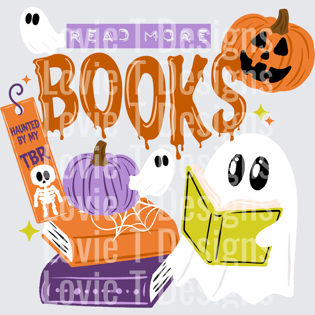 Read More Books Tbr Bright Halloween – DTF Transfer