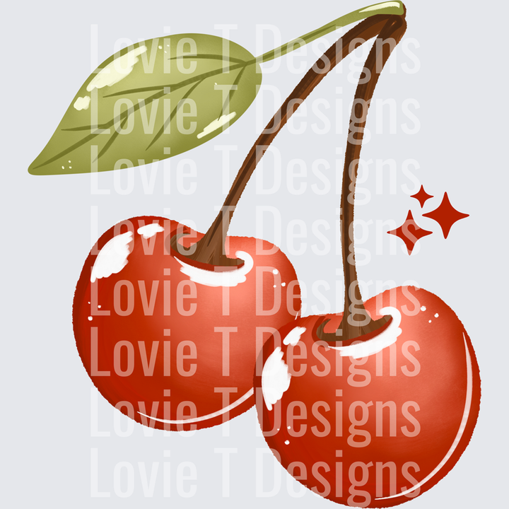 Red Cherries No Words – DTF Transfer
