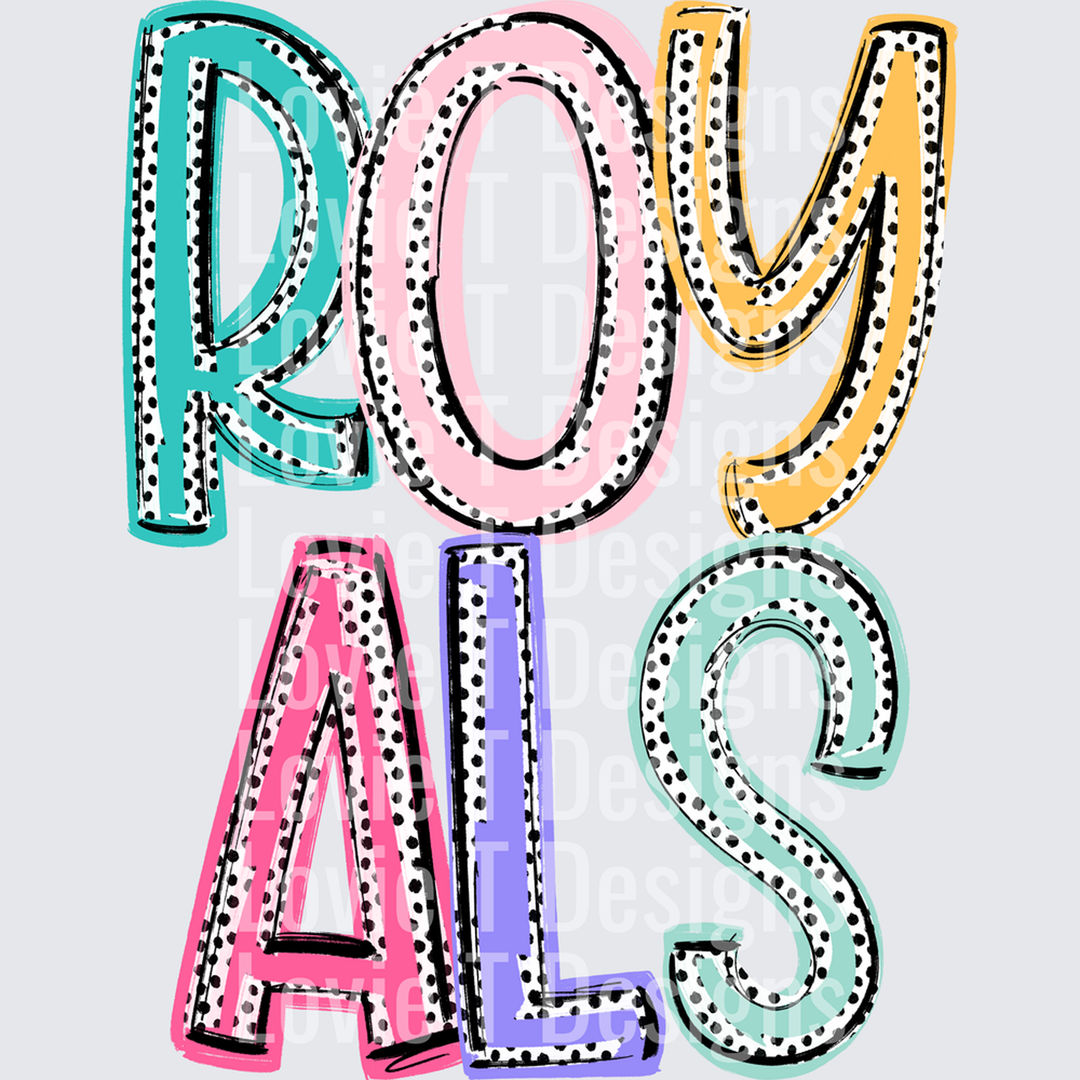 Royals Dixie Dot Mascots – DTF Transfer