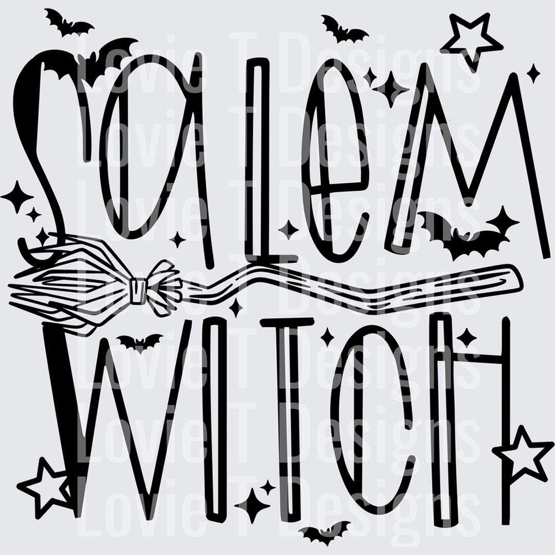 Salem Witch Black – DTF Transfer