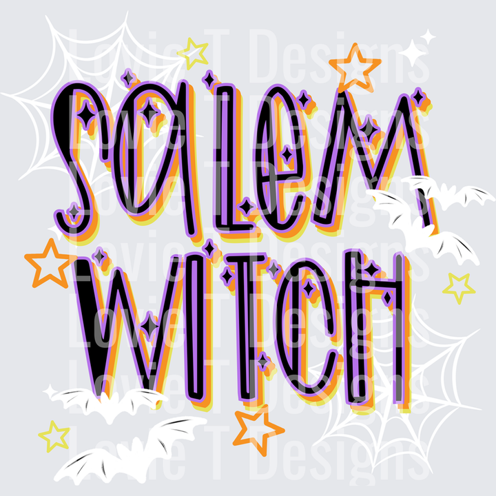Salem Witch White – DTF Transfer