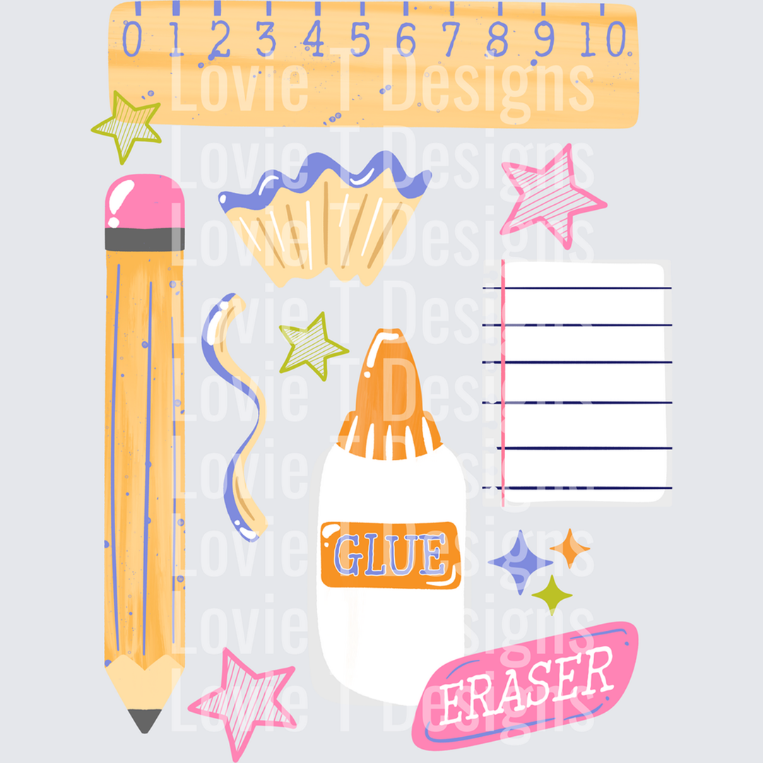 School Supplies – DTF Transfer