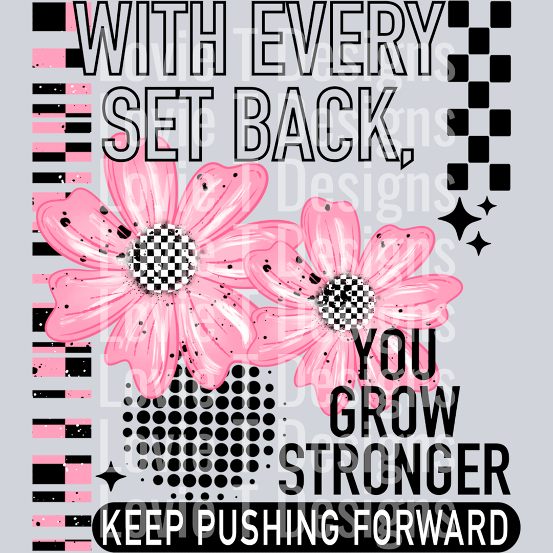 Set Back Black – DTF Transfer