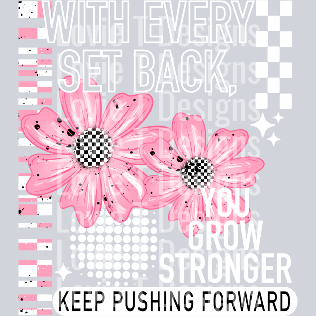 Set Back White – DTF Transfer