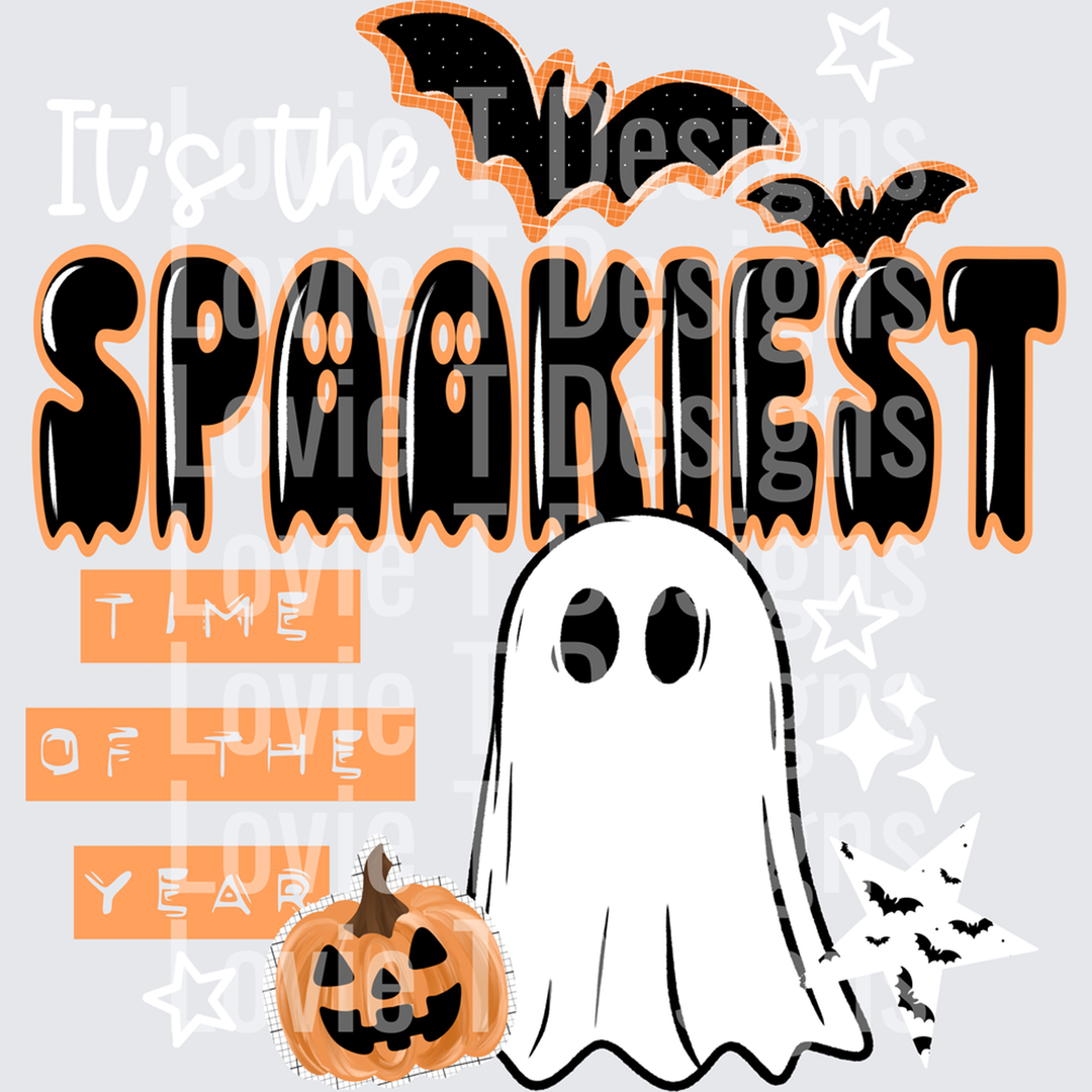 Spookiest Time of Year White – DTF Transfer