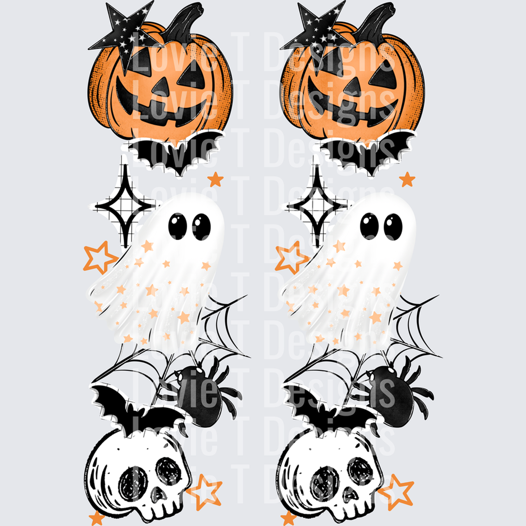 Spooky Vibes with Halloween Accents Sleeve – DTF Transfer