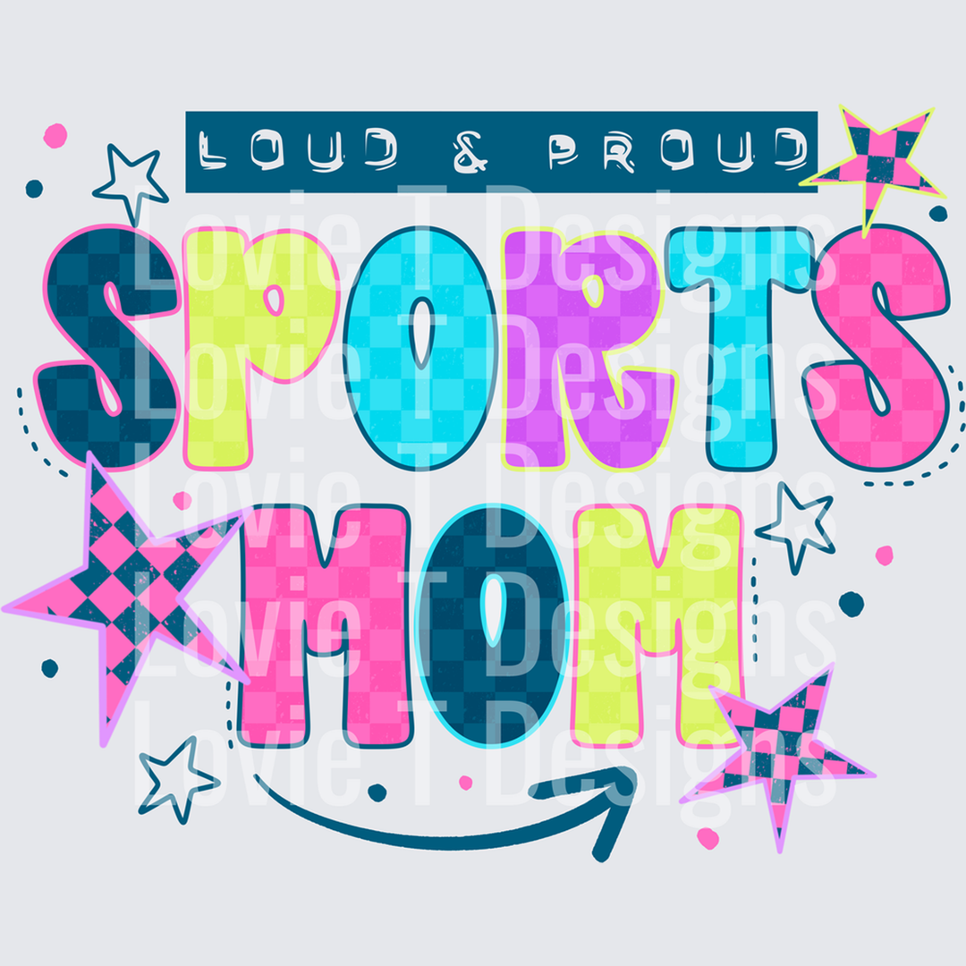 Sports Mom Colorful – DTF Transfer