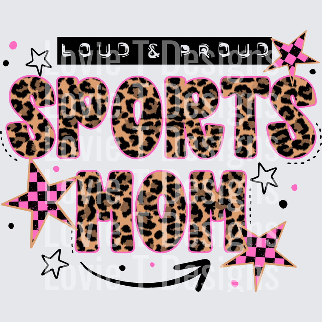 Sports Mom Leopard – DTF Transfer