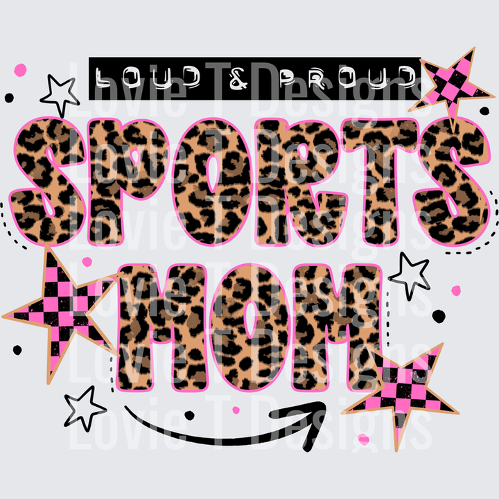 Sports Mom Leopard – DTF Transfer