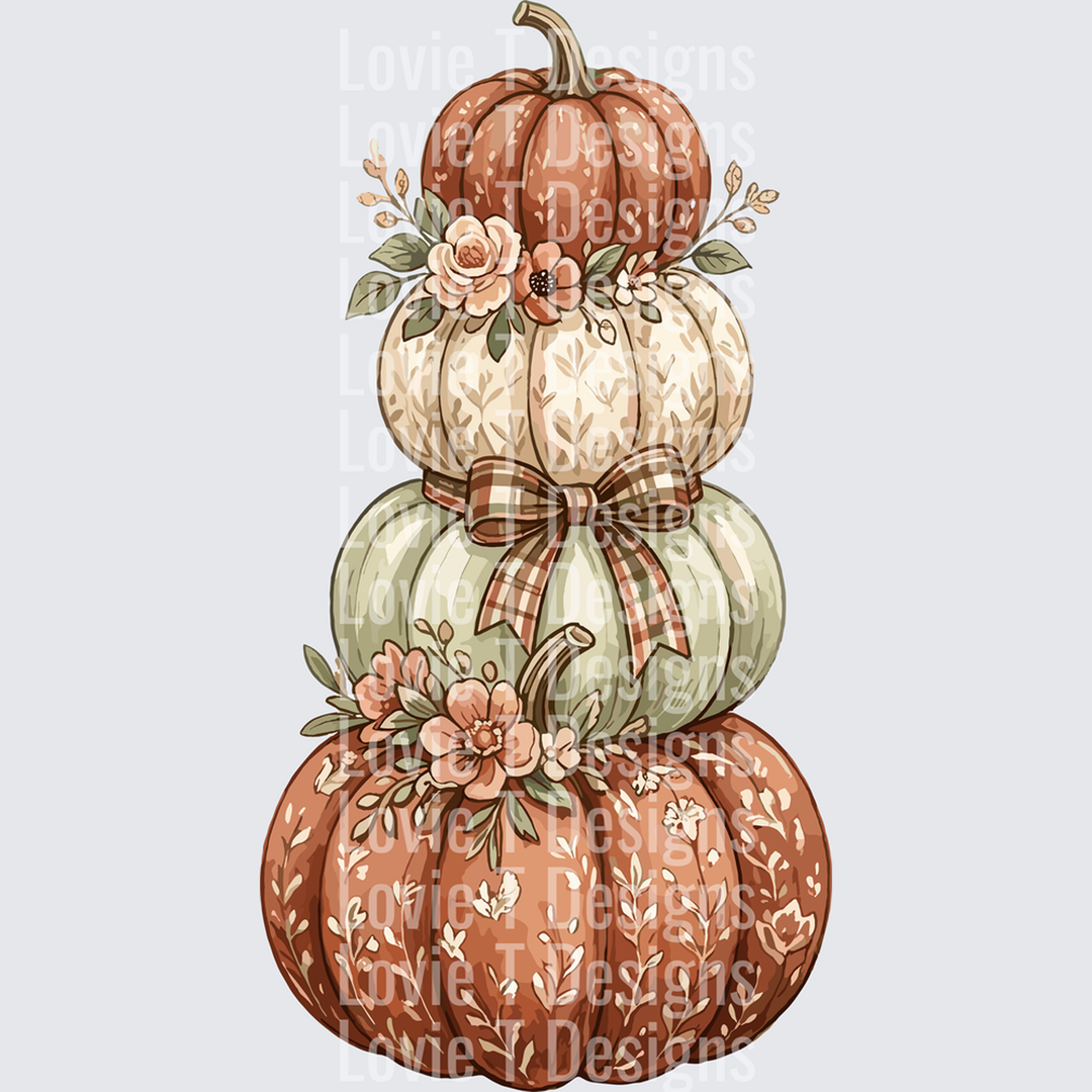 Stacked Pumpkins – DTF Transfer