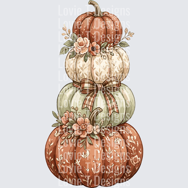 Stacked Pumpkins – DTF Transfer