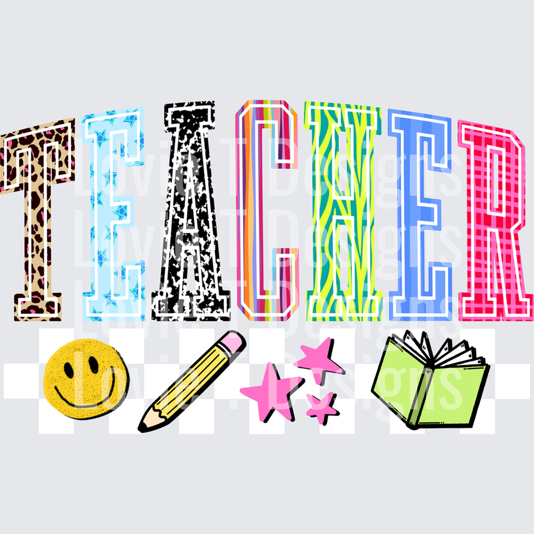 Teacher Retro – DTF Transfer