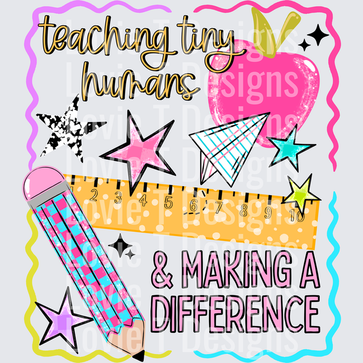 Teaching Tiny Humans – DTF Transfer