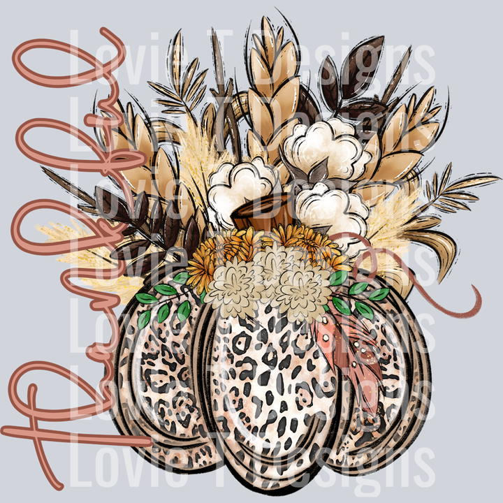 Thankful Fall Pumpkin – DTF Transfer