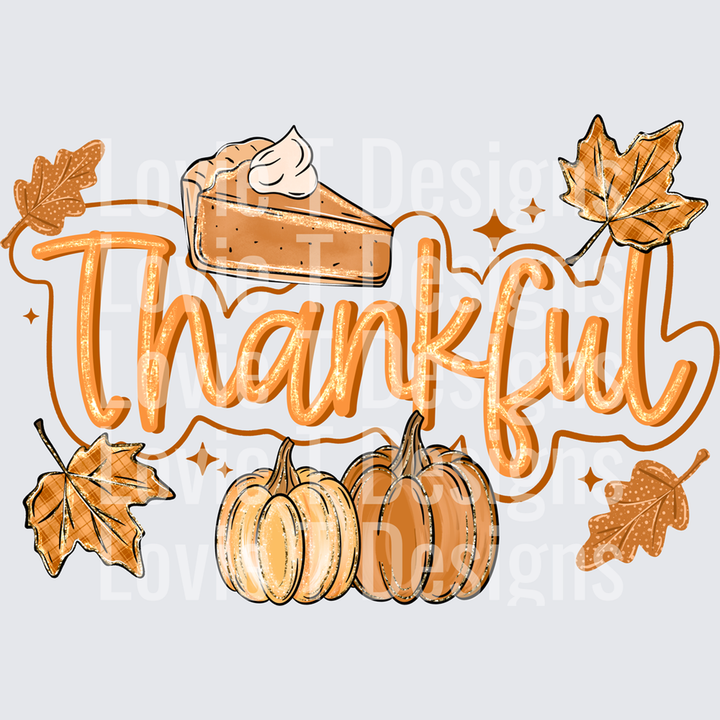 Thankful Pumpkin Pie – DTF Transfer