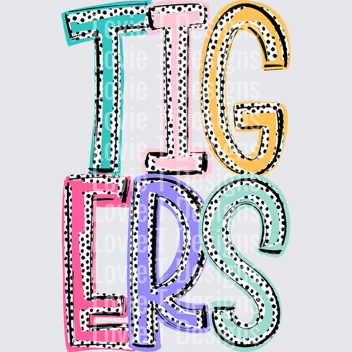 Tigers Dixie Dot Mascots – DTF Transfer
