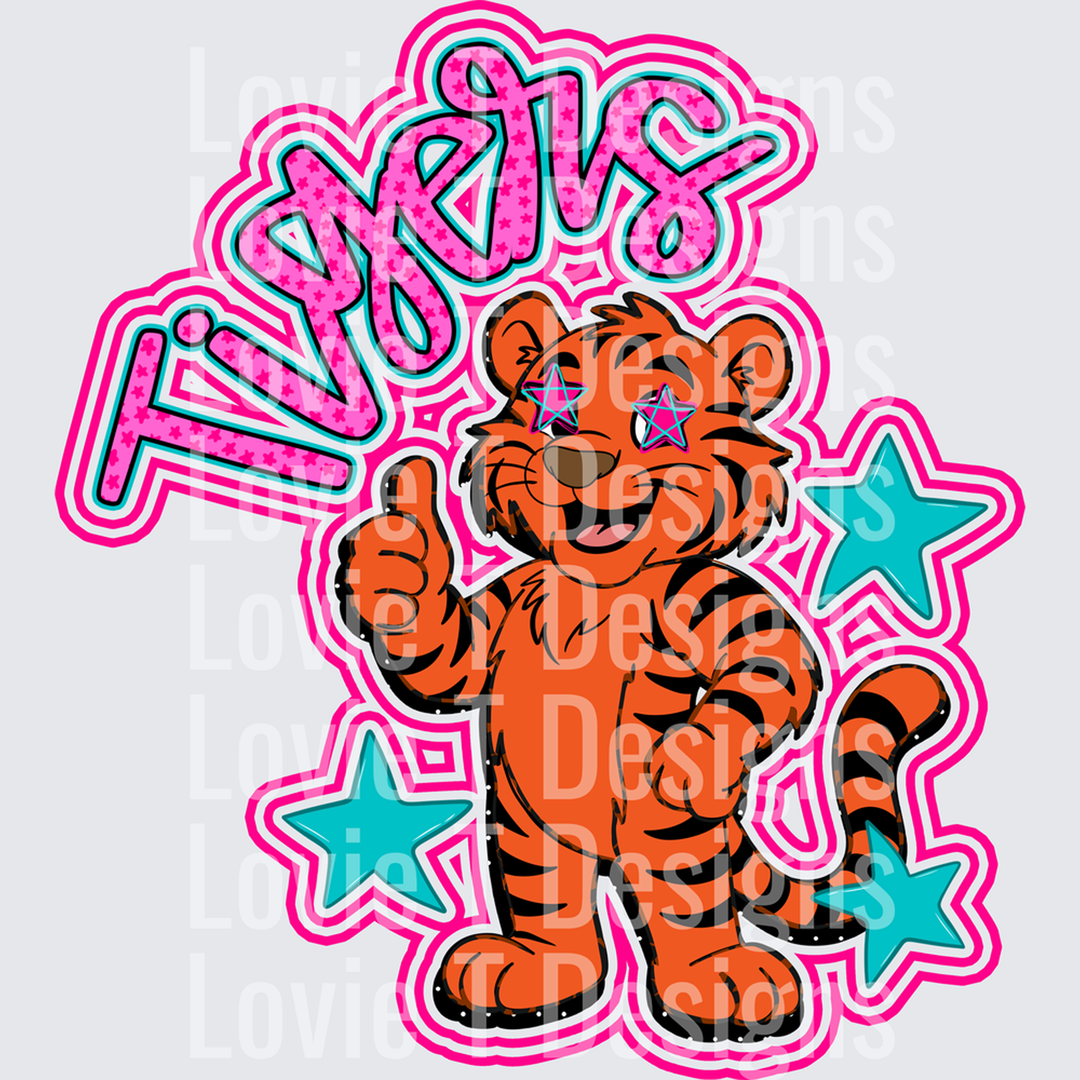 Tigers Pink – DTF Transfer